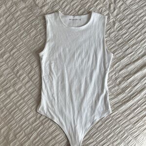 Abercrombie & Fitch Double Lined White Sleeveless Bodysuit
